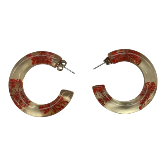 Earrings Hoop By Clothes Mentor In Orange