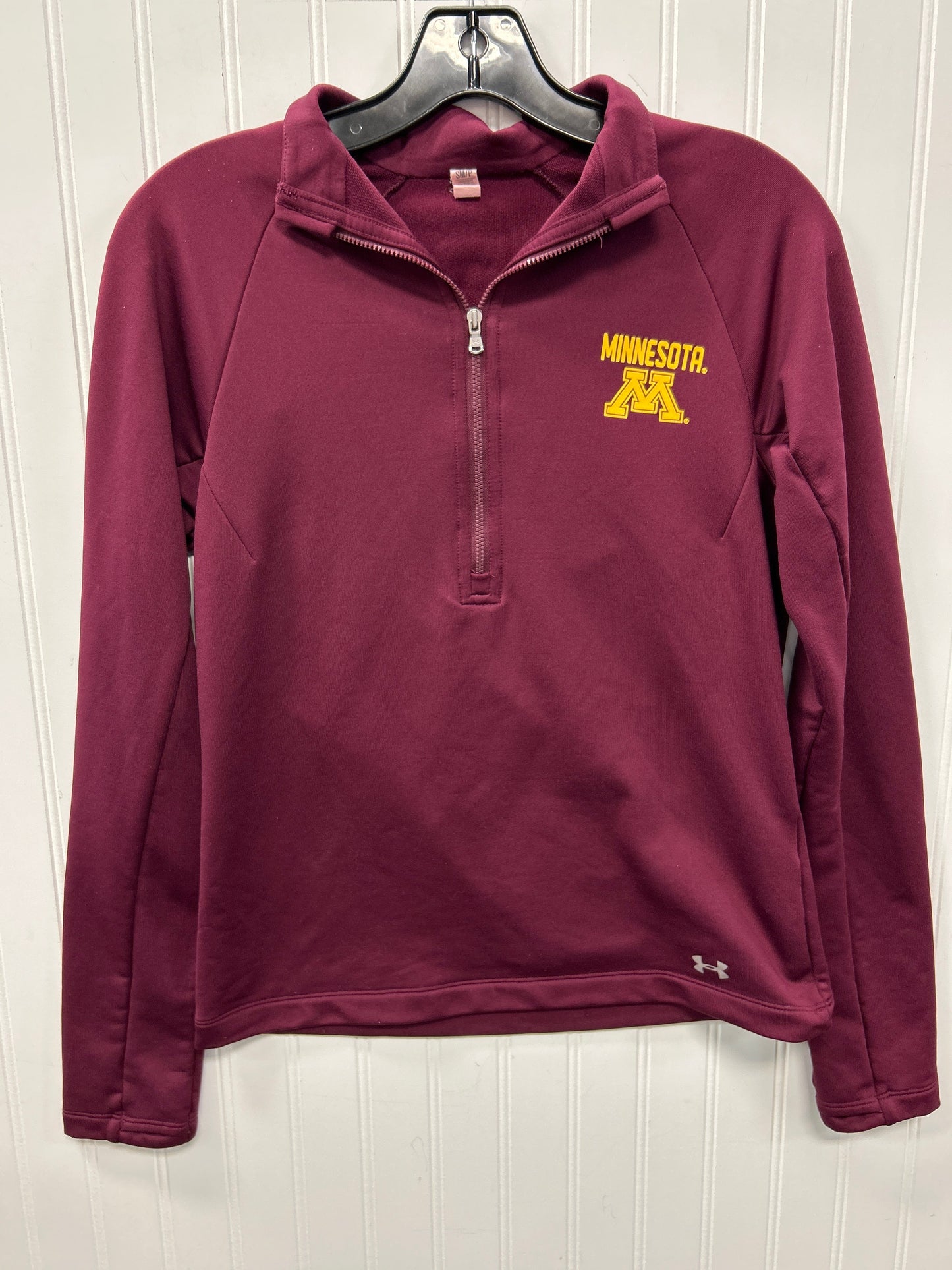 Athletic Top Ls Collar By Under Armour In Red, Size:S