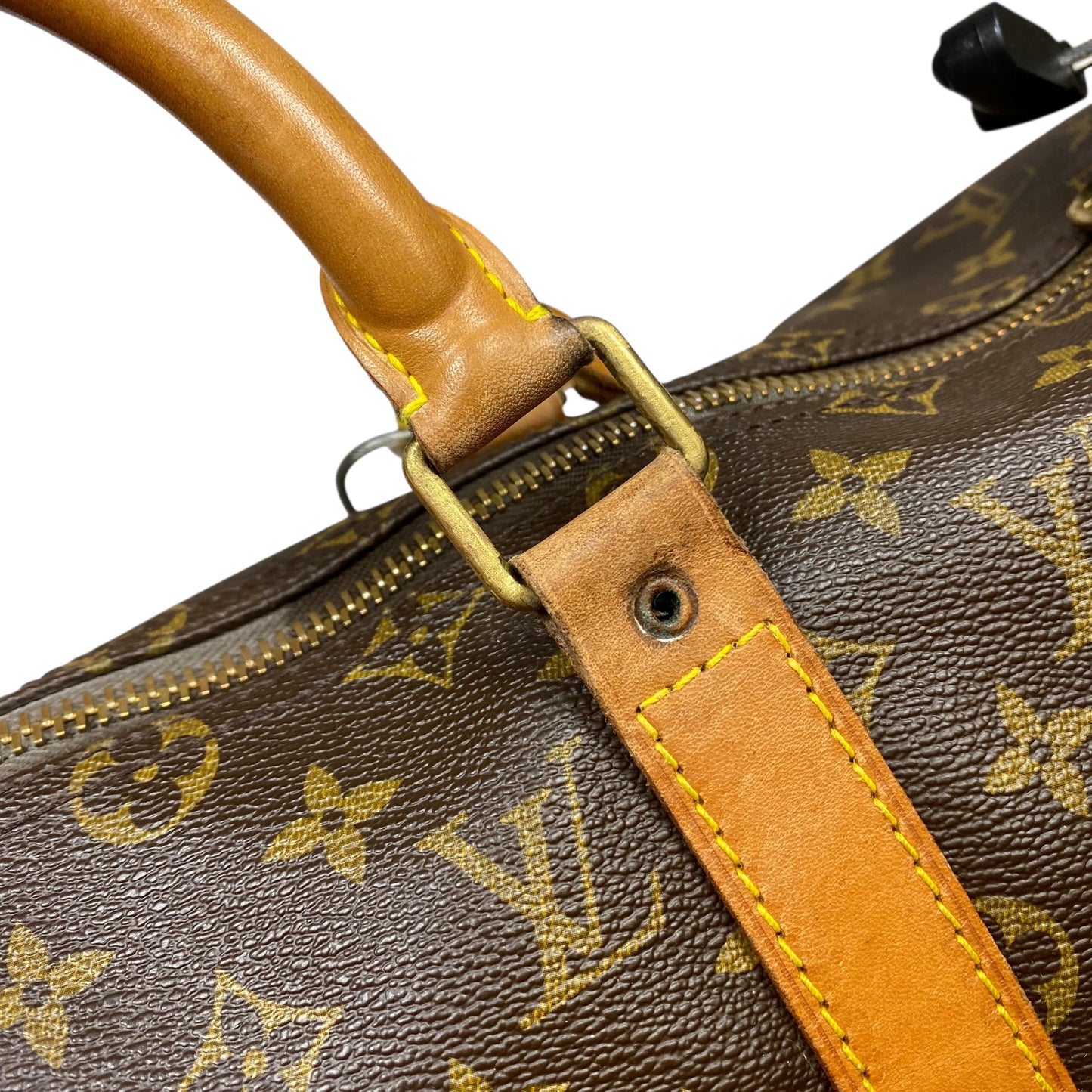 Duffle And Weekender Luxury Designer By Louis Vuitton In Brown, Size:Medium