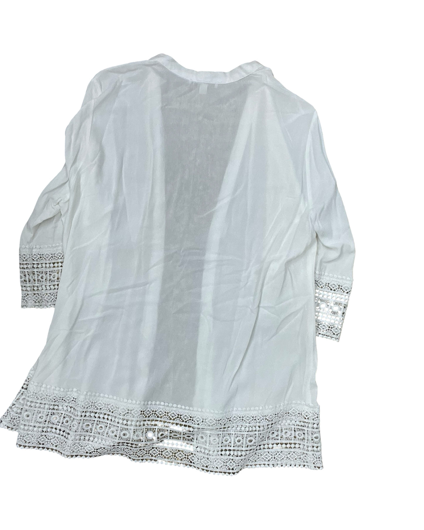 Cardigan By Studio Works In White, Size:2X