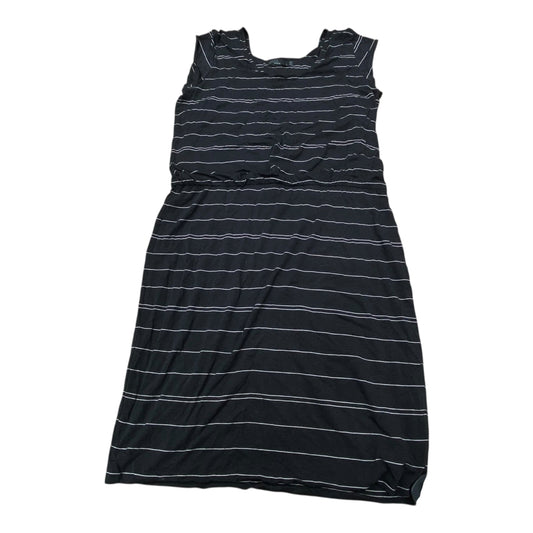 Dress Casual Midi By Prana In Striped Pattern, Size:L
