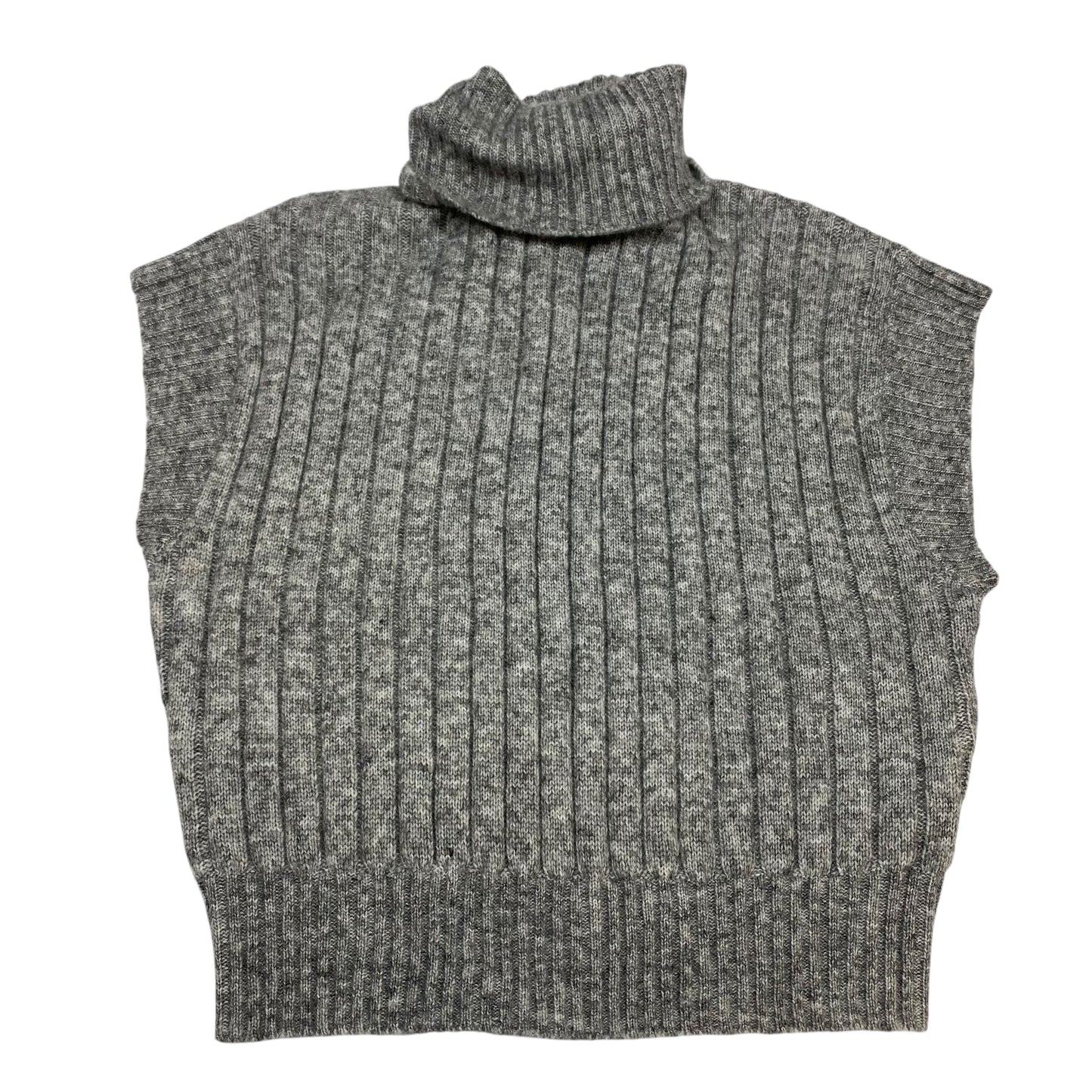 Vest Sweater By Just Fab In Grey, Size:L