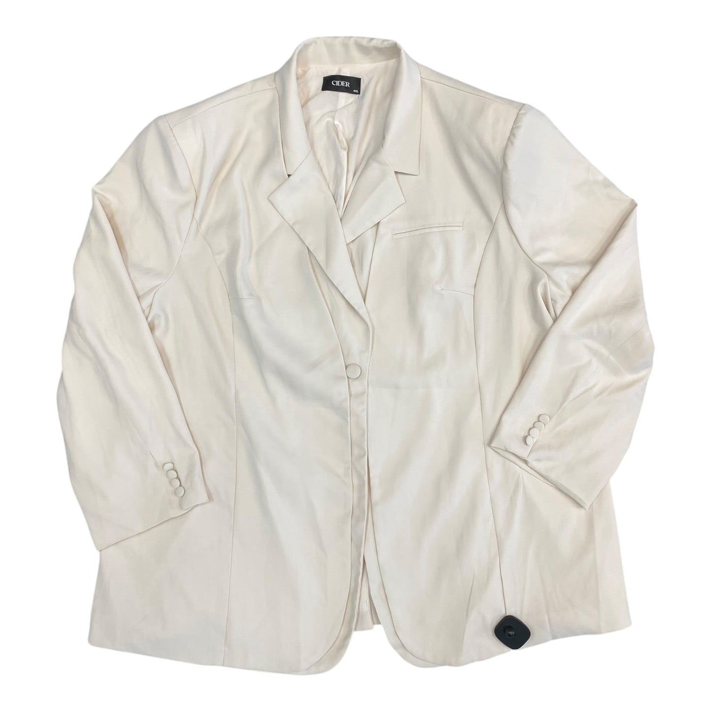 Blazer By Cider In Cream, Size:4X