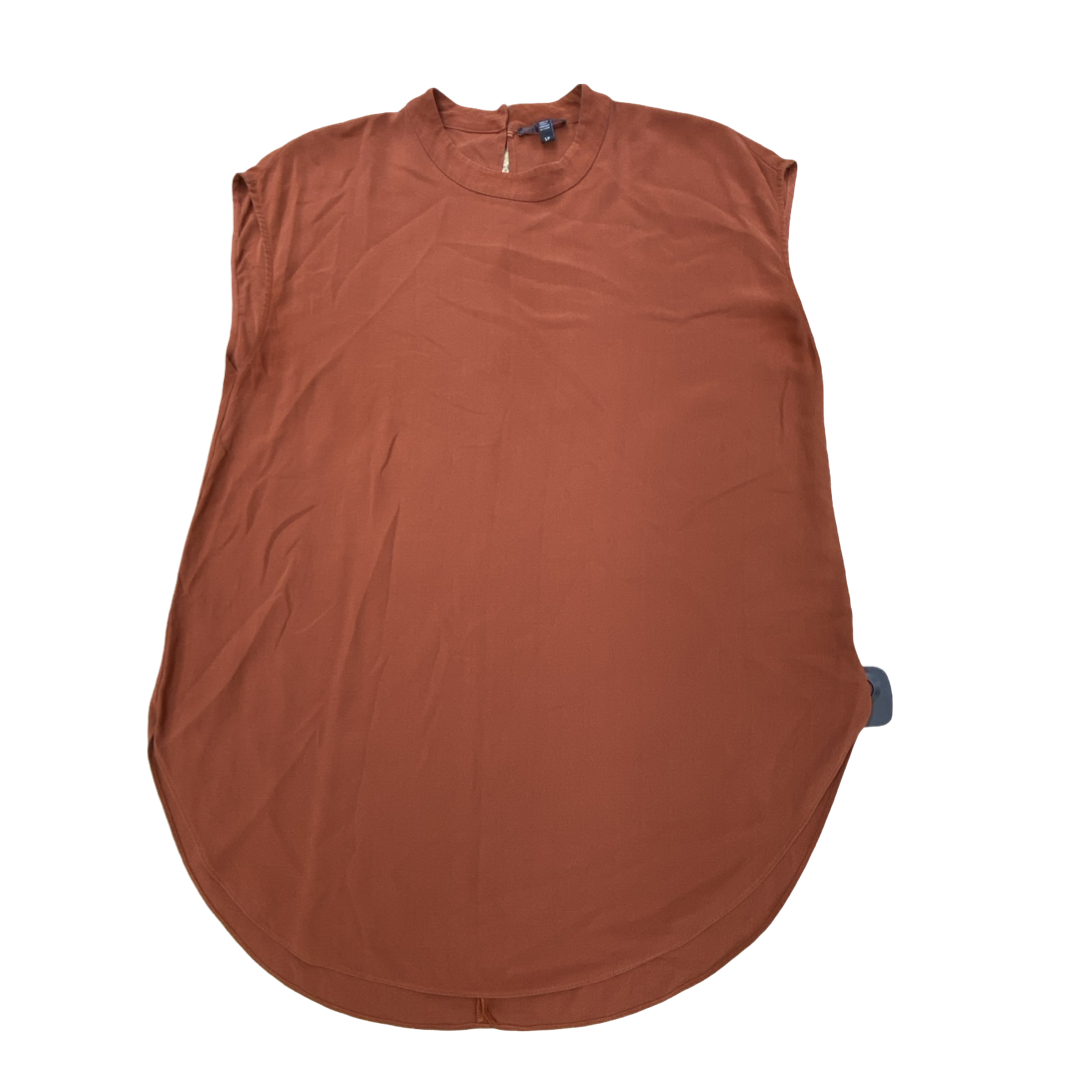Top Sleeveless Designer By Eileen Fisher In Orange, Size:S
