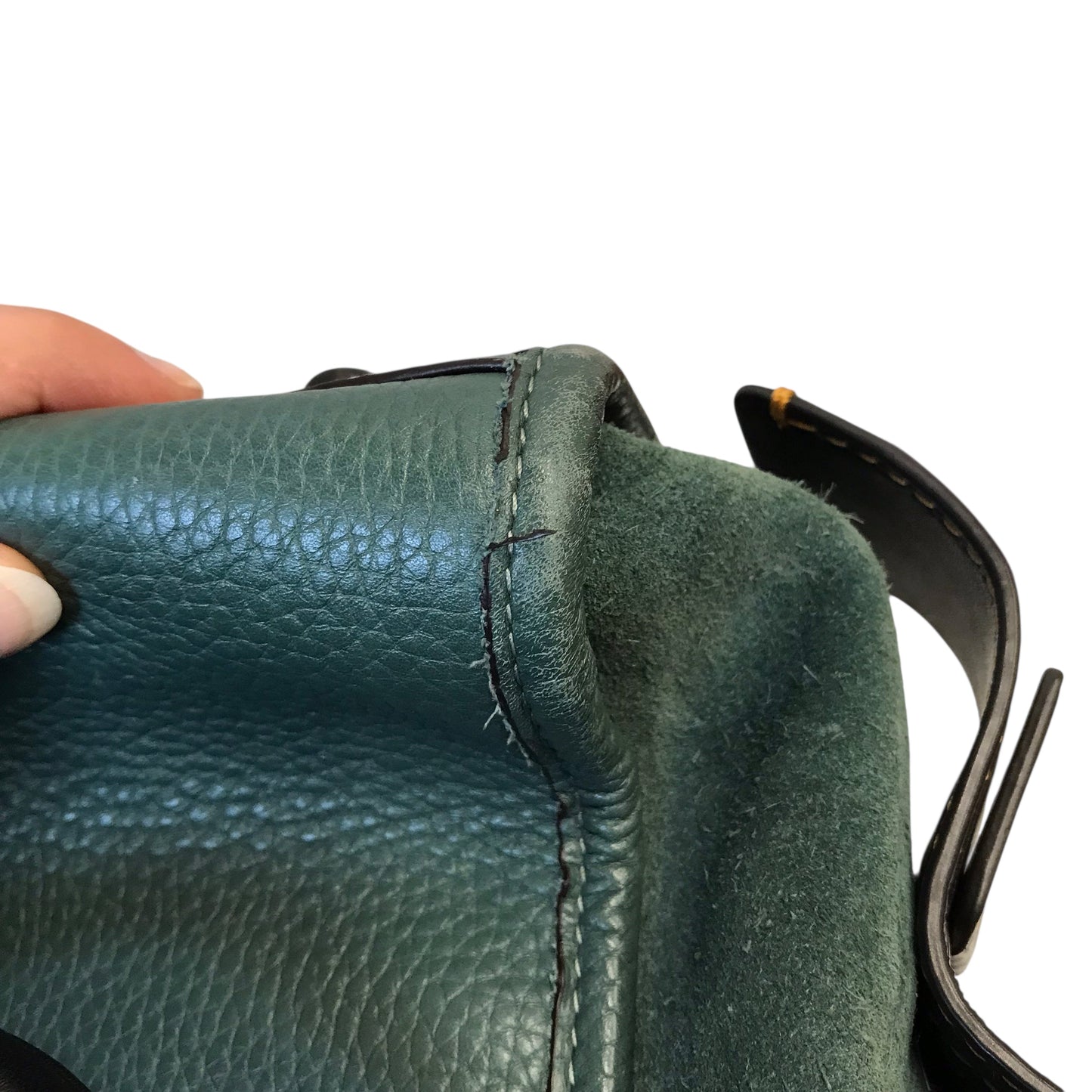 Handbag Designer By Coach In Green, Size:Large