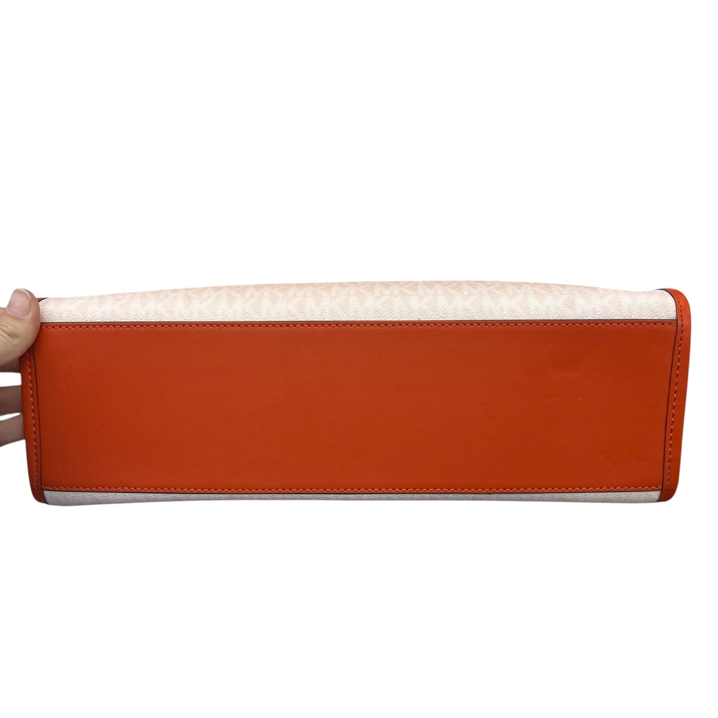 Handbag Designer By Michael Kors In Orange, Size:Medium