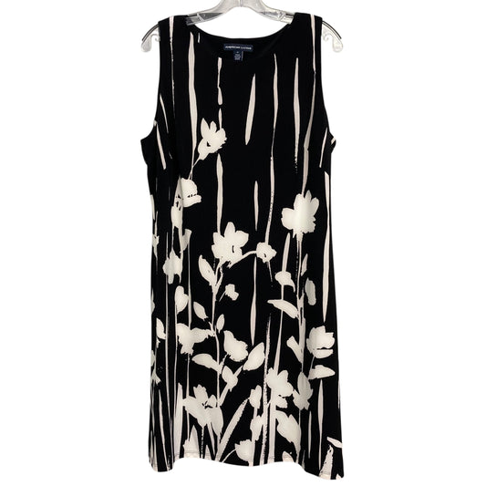 Dress Casual Short By American Living In Black & White, Size:1X