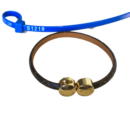 Bracelet Luxury Designer By Louis Vuitton In Brown & Gold