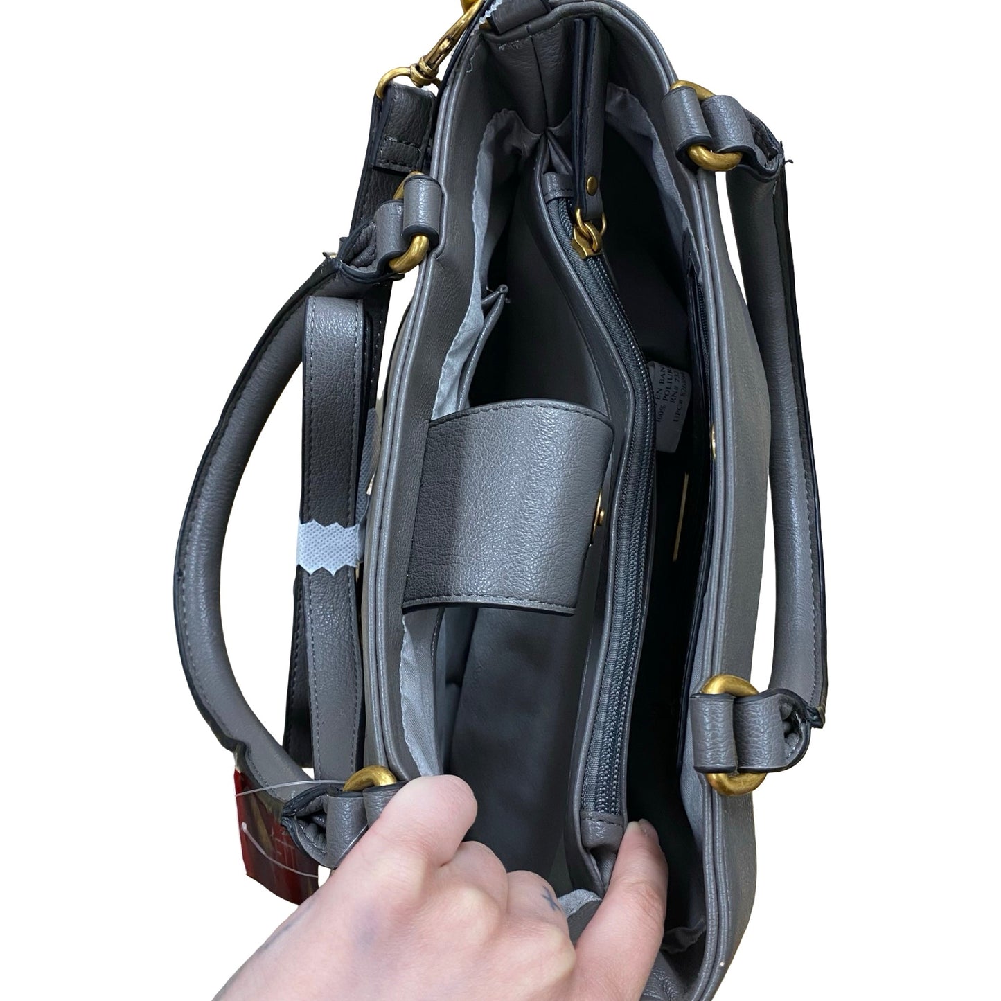 Handbag By Rosetti In Grey, Size:Large