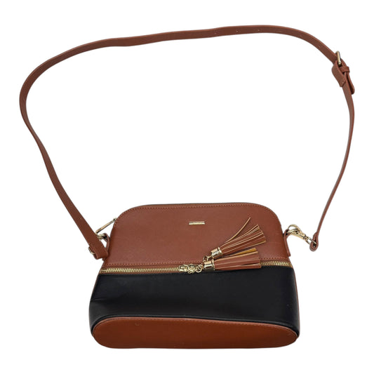 Crossbody By Clothes Mentor In Black & Brown, Size:Medium