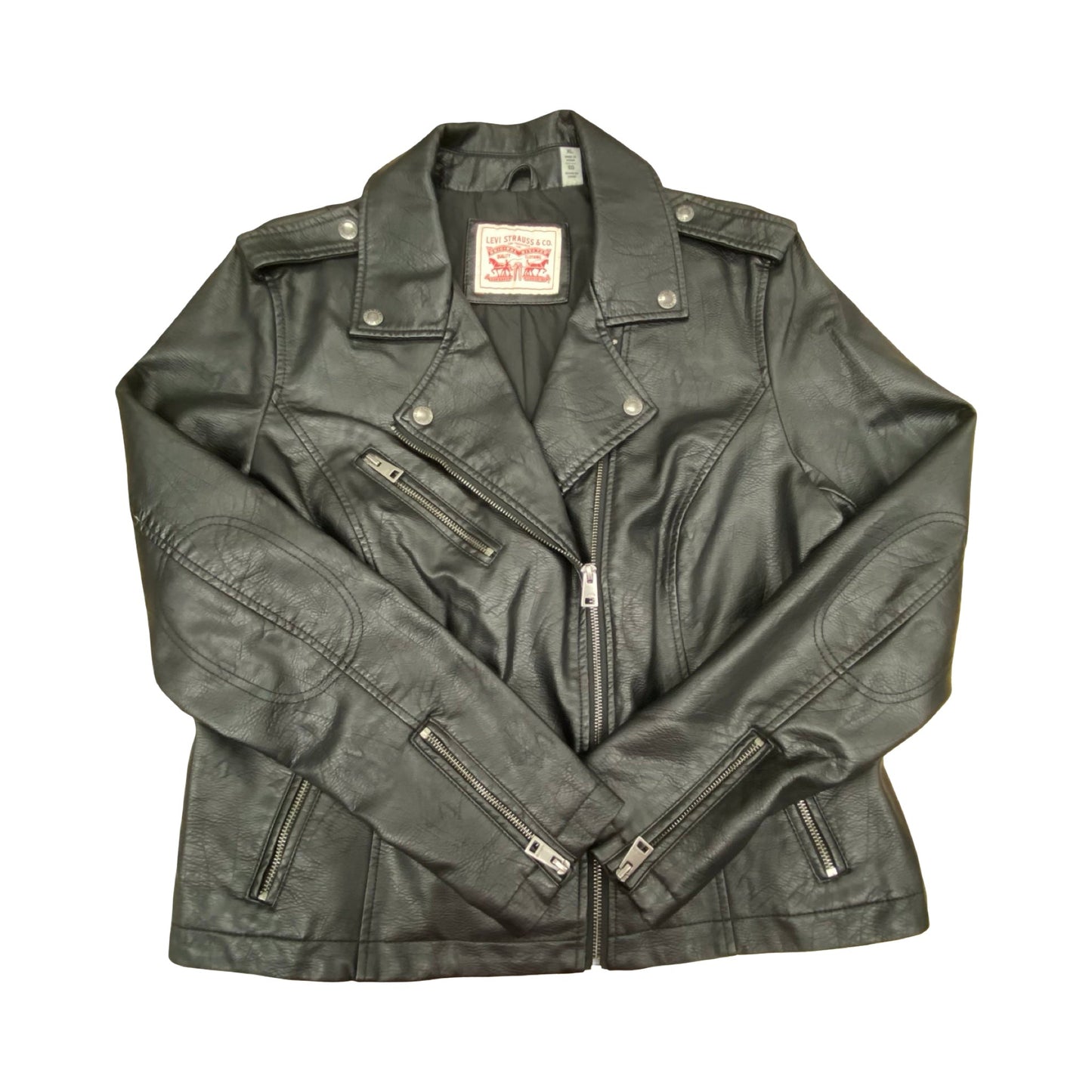Jacket Moto By Levis In Black, Size:Xl