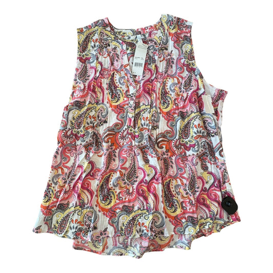 Top Sleeveless By Ny Collection In Multi, Size:2X