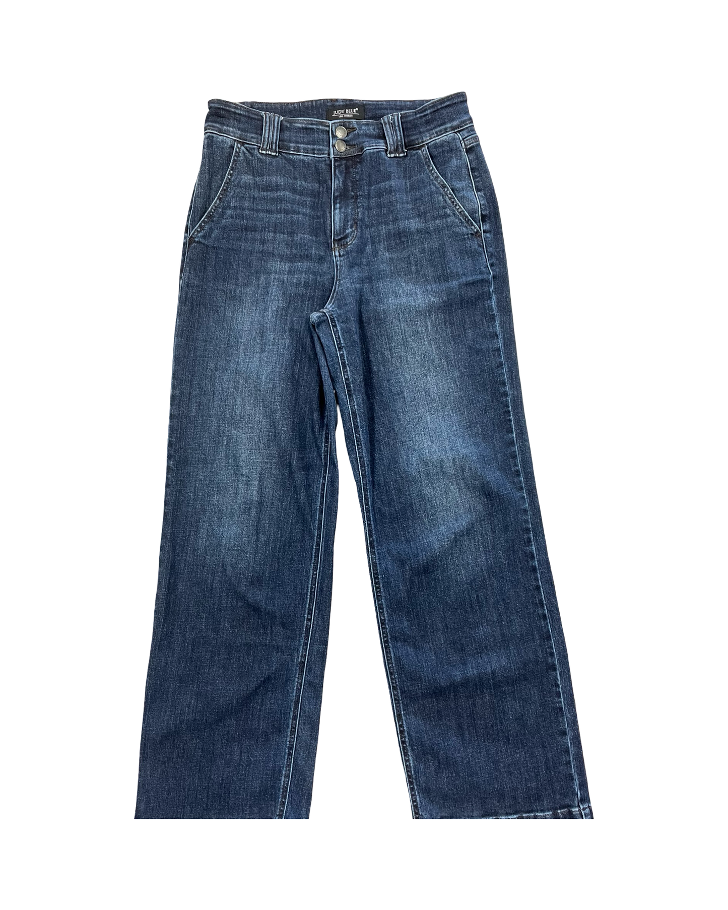 Jeans Wide Leg By Judy Blue In Blue Denim, Size:8
