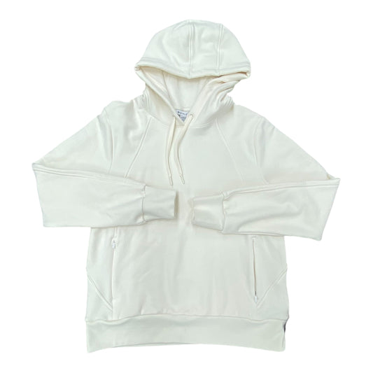 Athletic Sweatshirt Hoodie By Athleta In Cream, Size:M