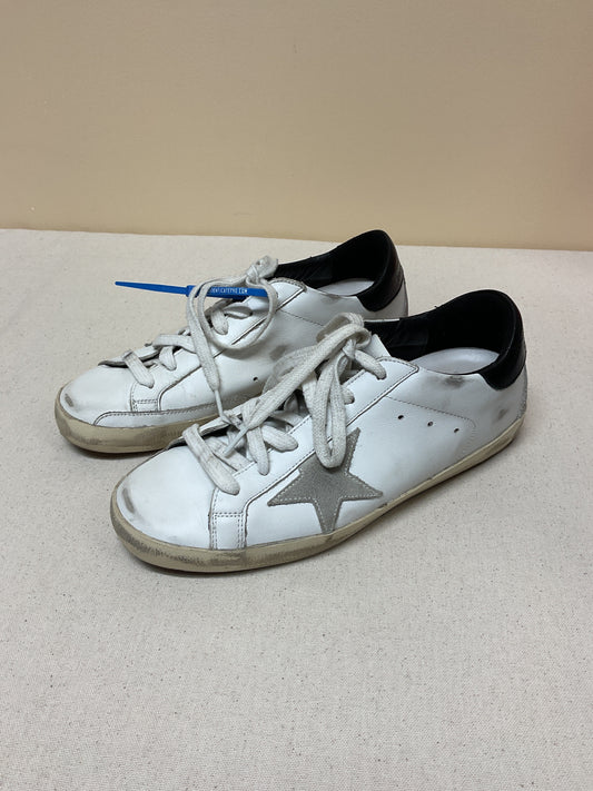 Shoes Luxury Designer By Golden Goose In White, Size:9