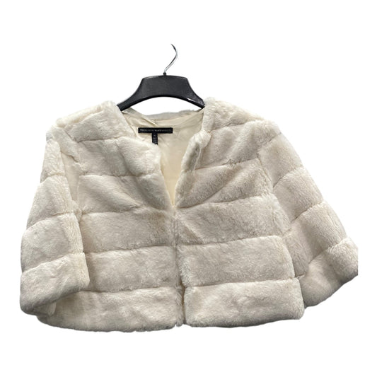 Coat Faux Fur & Sherpa By White House Black Market In White, Size:M