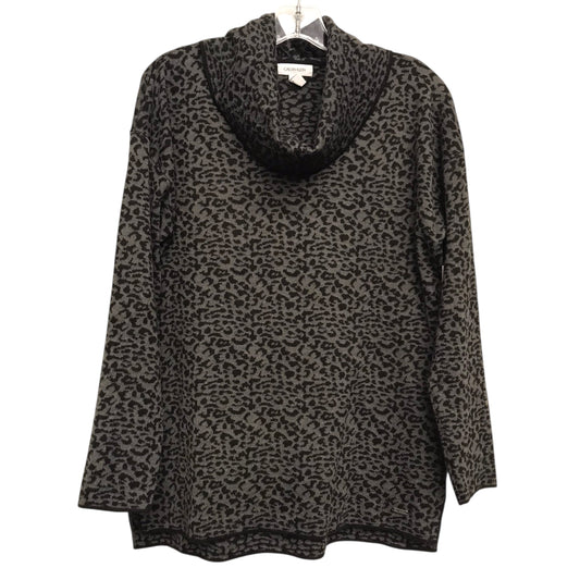 Top Ls By Calvin Klein In Animal Print, Size:M