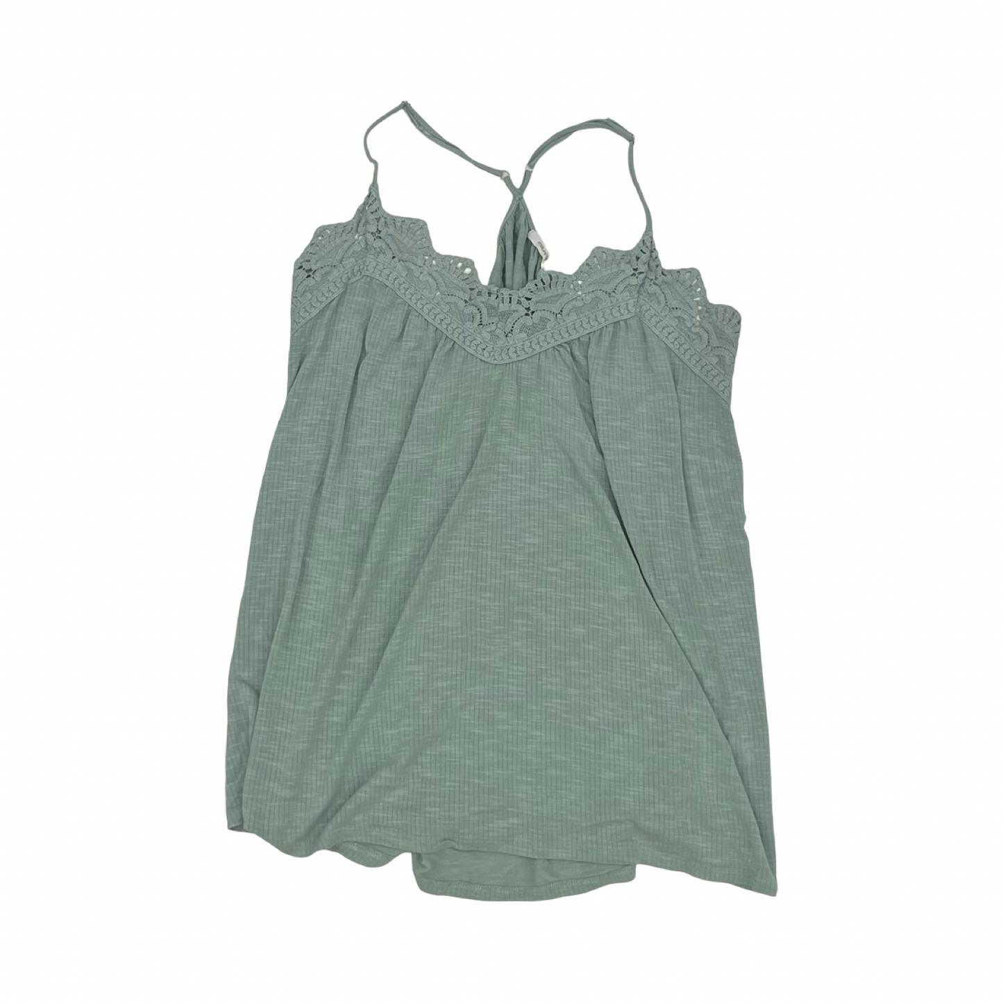 Blouse Sleeveless By Maurices In Green, Size:1X