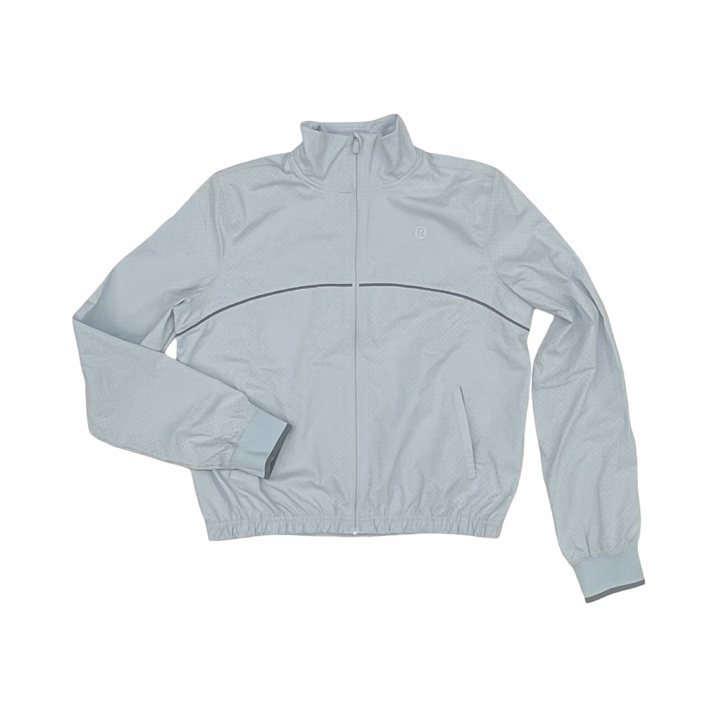 Athletic Jacket By Lululemon In Blue, Size:4