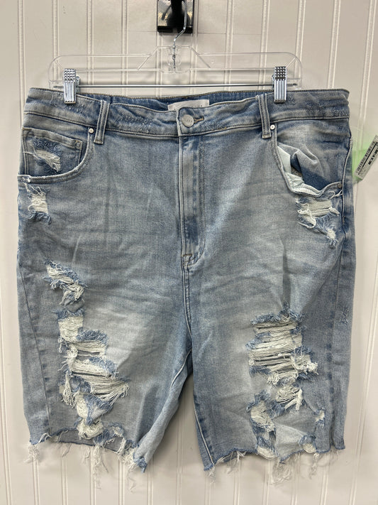 Shorts By Risen In Blue Denim, Size:3X