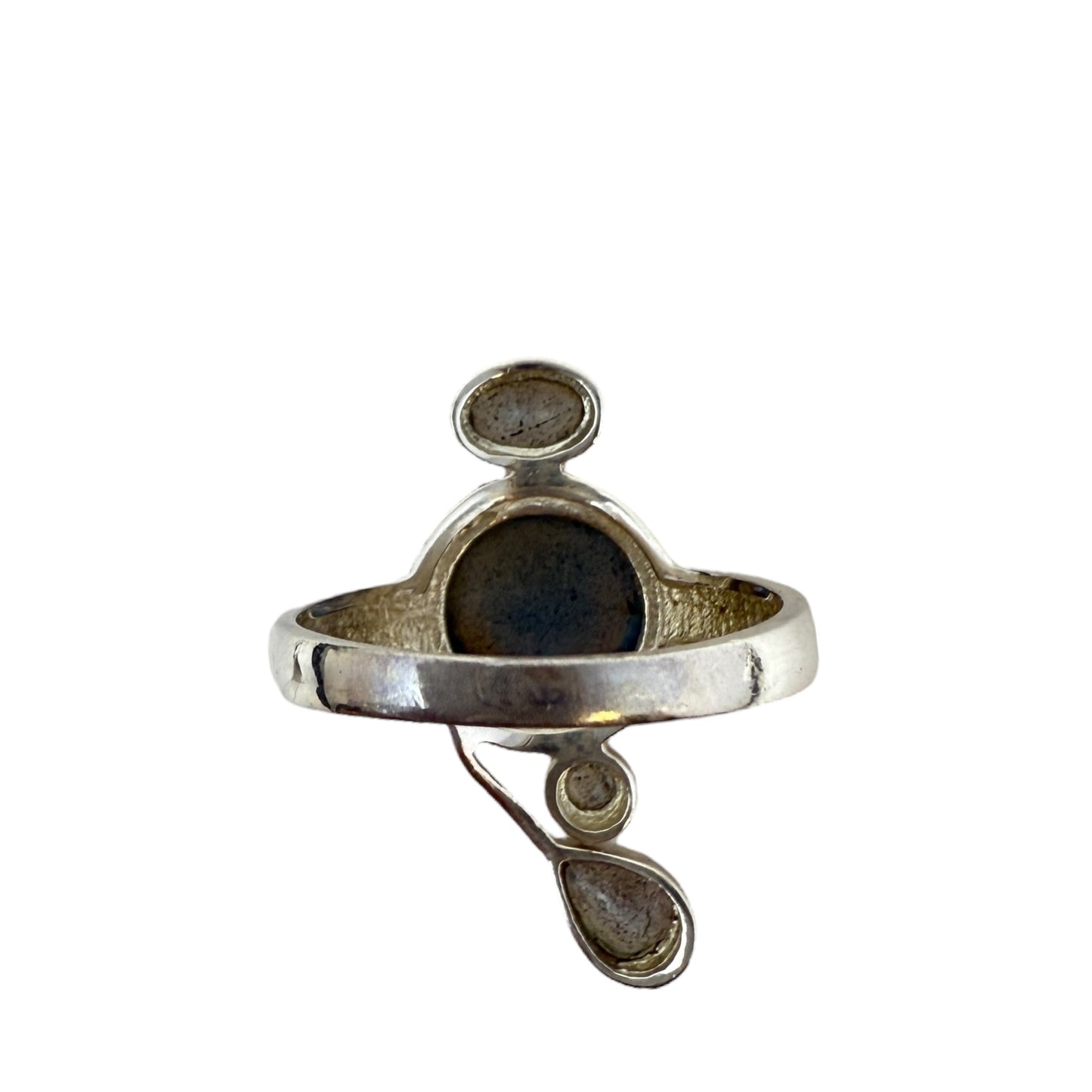 Sterling Silver, Labradorite Statement Ring, Size: 9