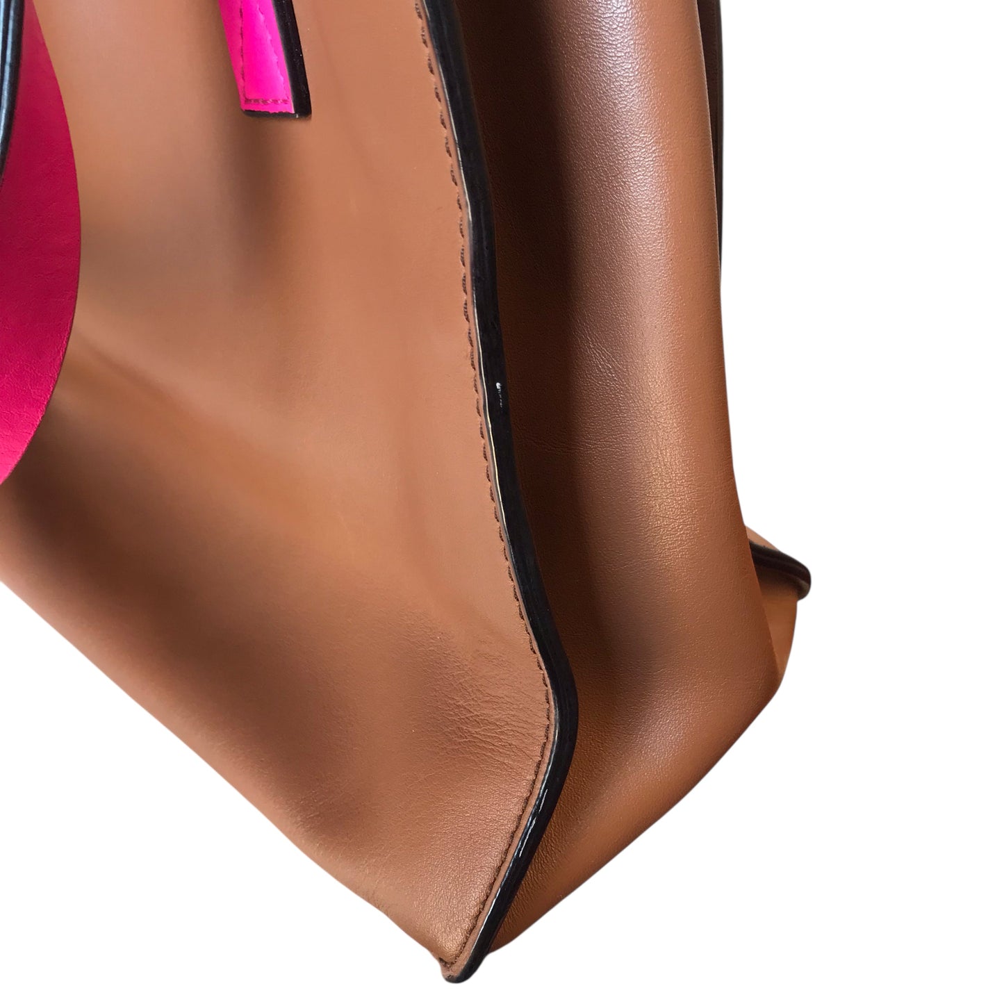 Handbag Designer By Kate Spade In Brown & Pink, Size:Medium