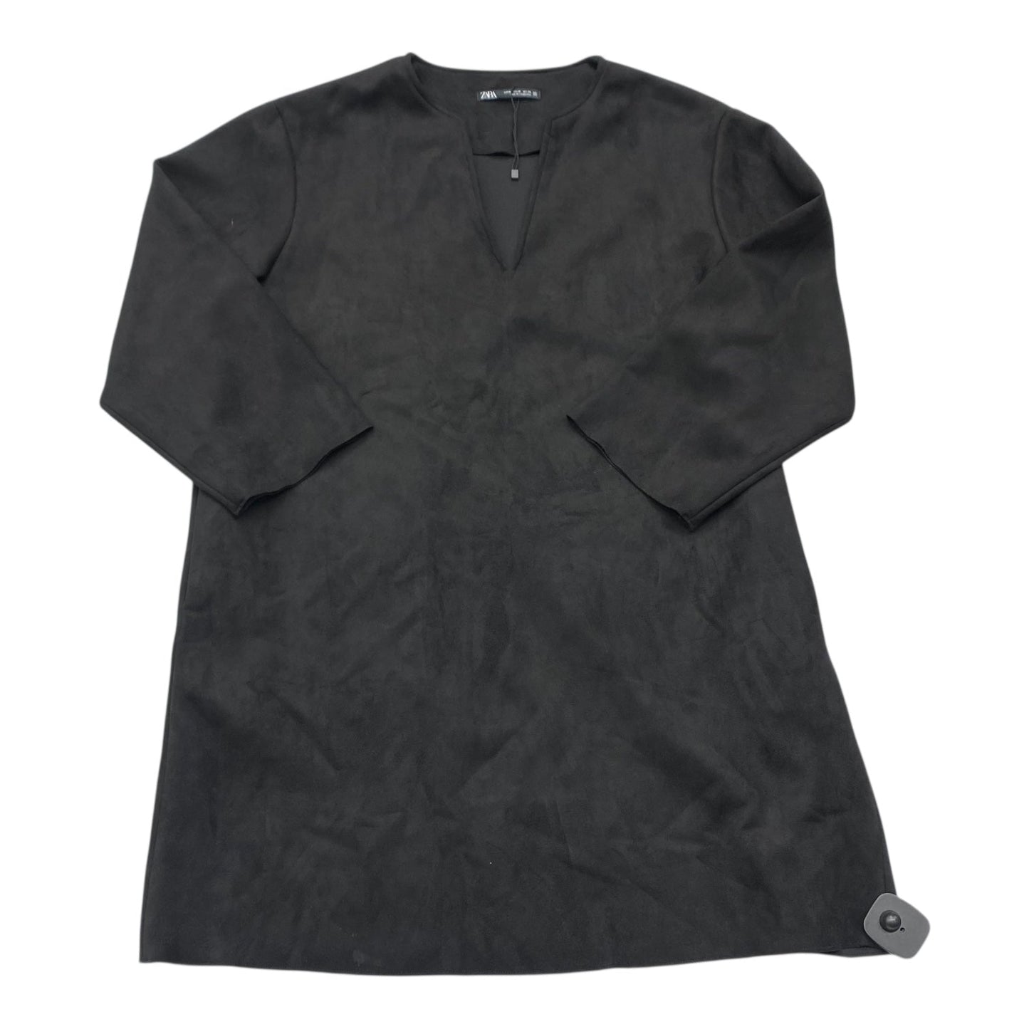 Dress Casual Midi By Zara In Black, Size:M