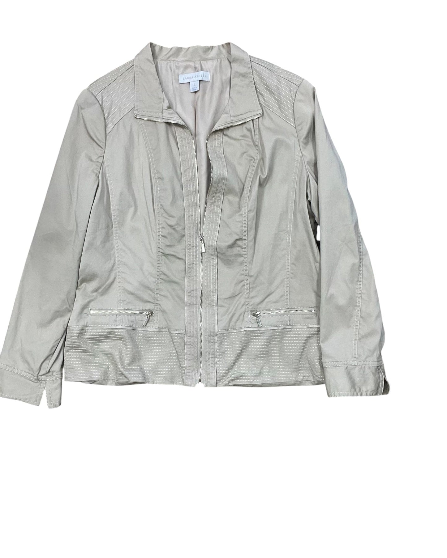 Jacket Other By Laura Ashley In Tan, Size:L