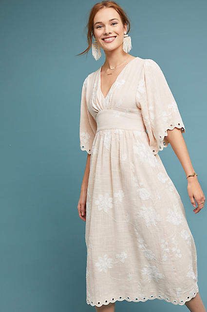 Steele Lacey midi dress Casual Maxi By Anthropologie In Peach, Size: Xl
