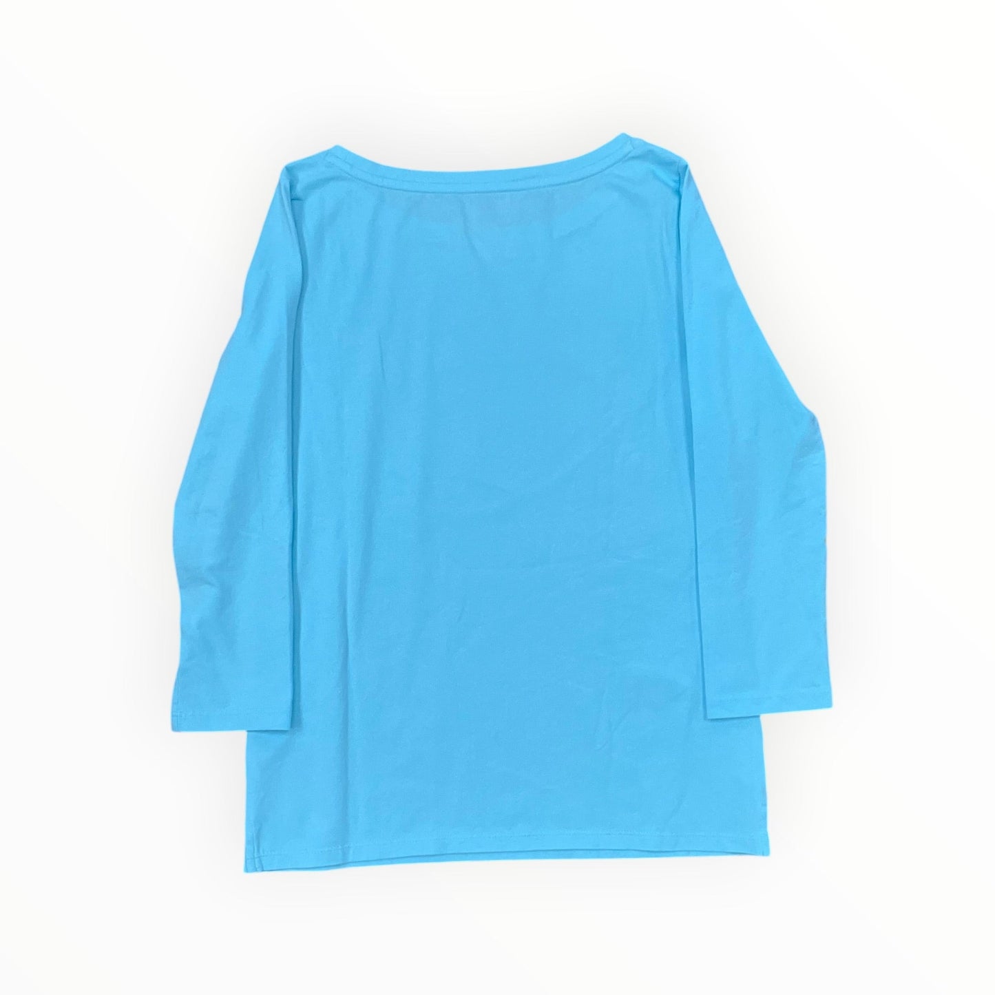 Top 3/4 Sleeve By Talbots In Teal, Size:Xs