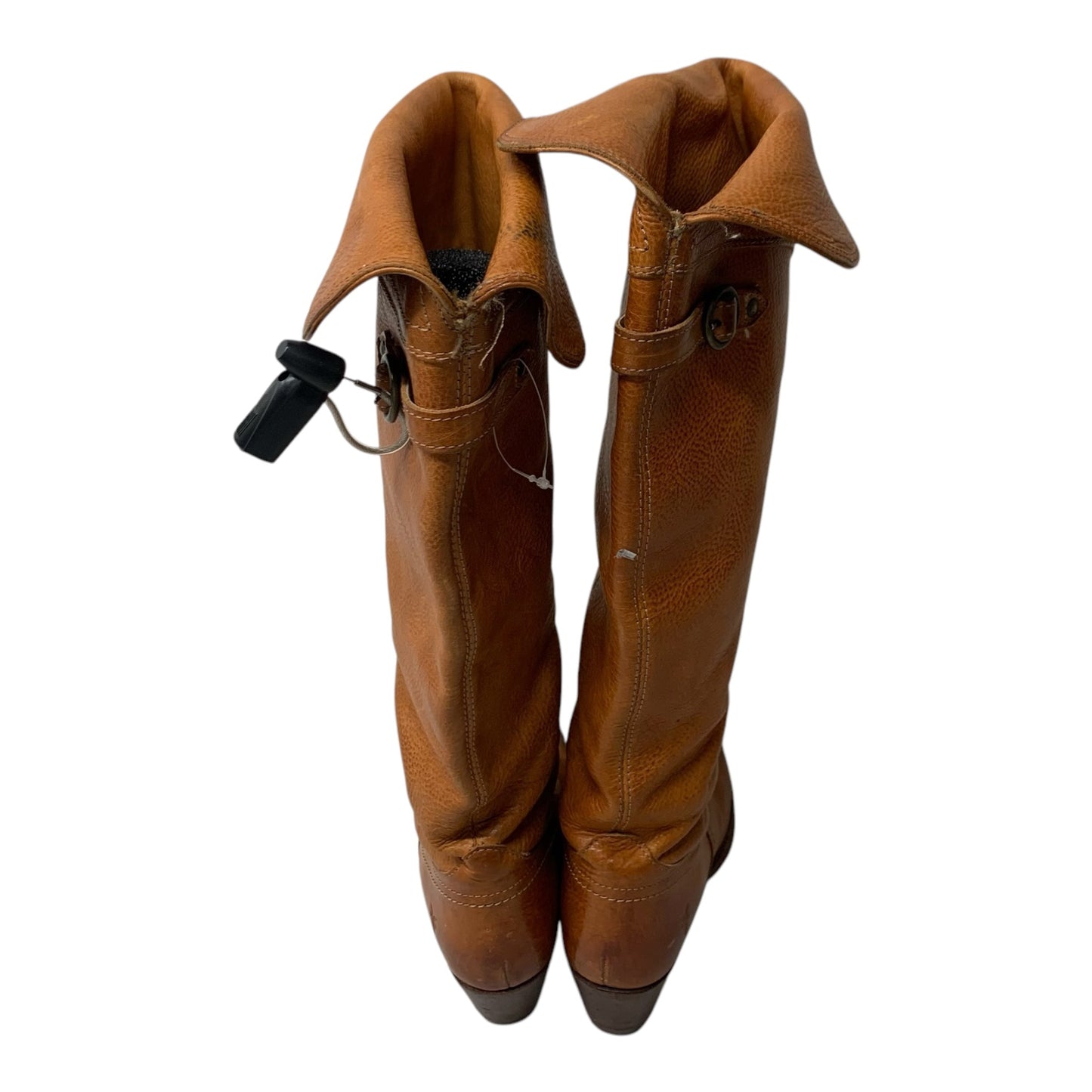 Boots Designer By Frye In Orange, Size: 7.5