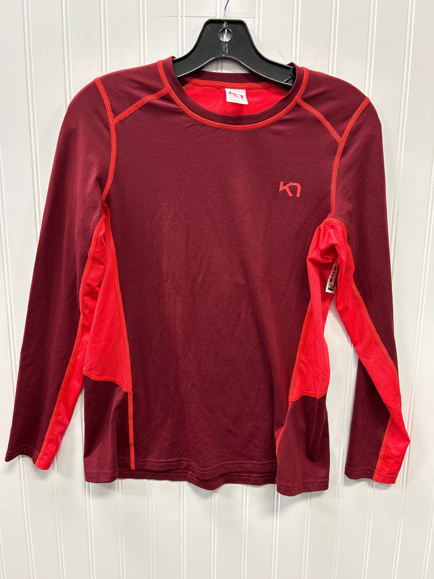 Athletic Top Ls Collar By Clothes Mentor In Red, Size:S