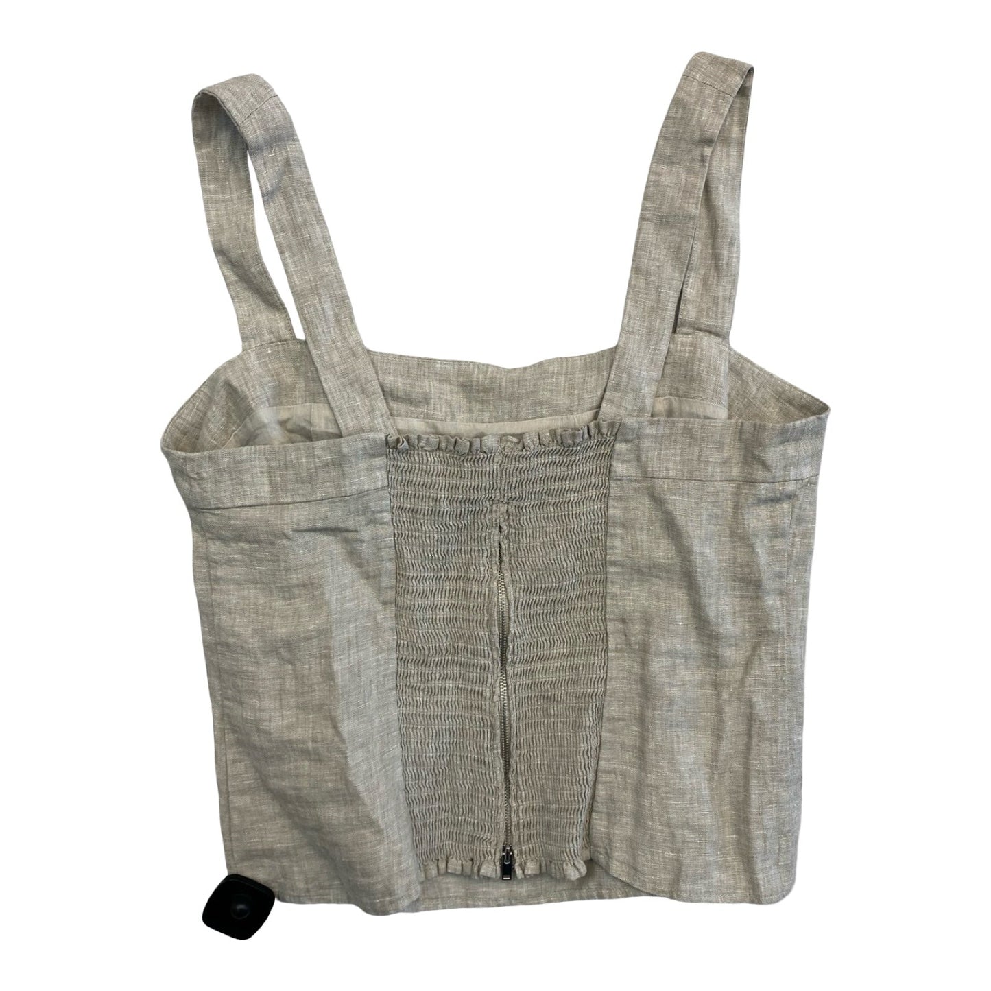 Top Sleeveless By Quince In Tan, Size:L