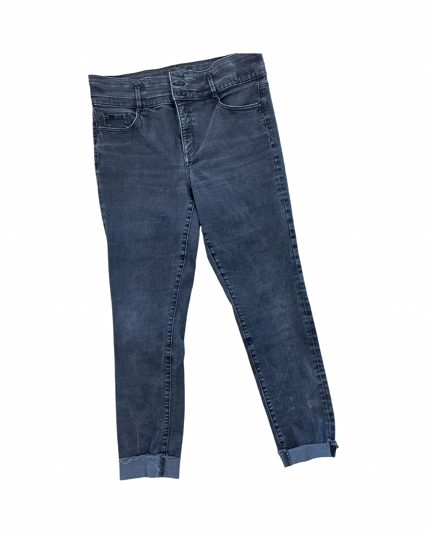 Jeans Skinny By Ann Taylor In Black, Size:14L