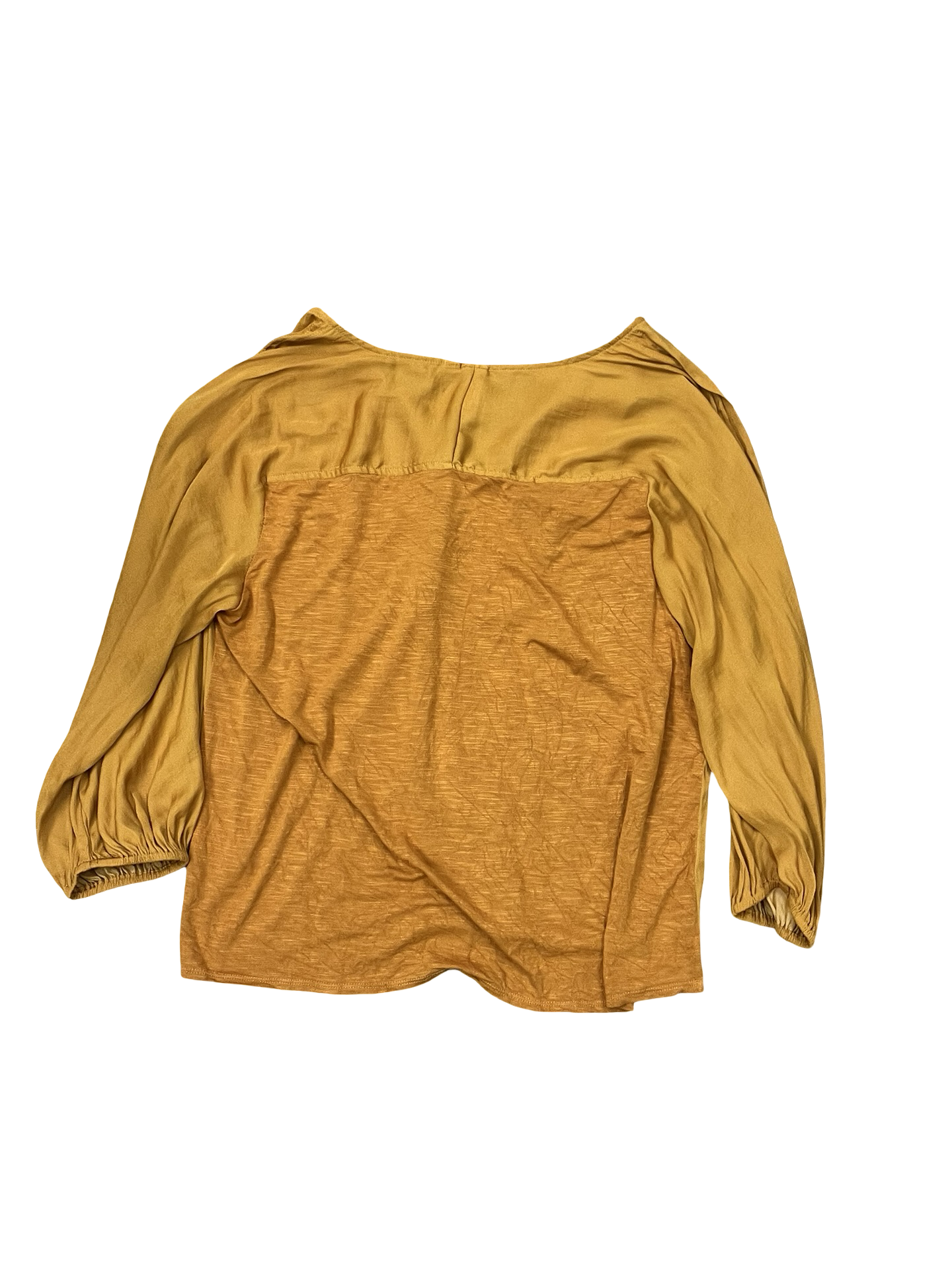 Top 3/4 Sleeve By Dolan Left Coast In Gold, Size:M