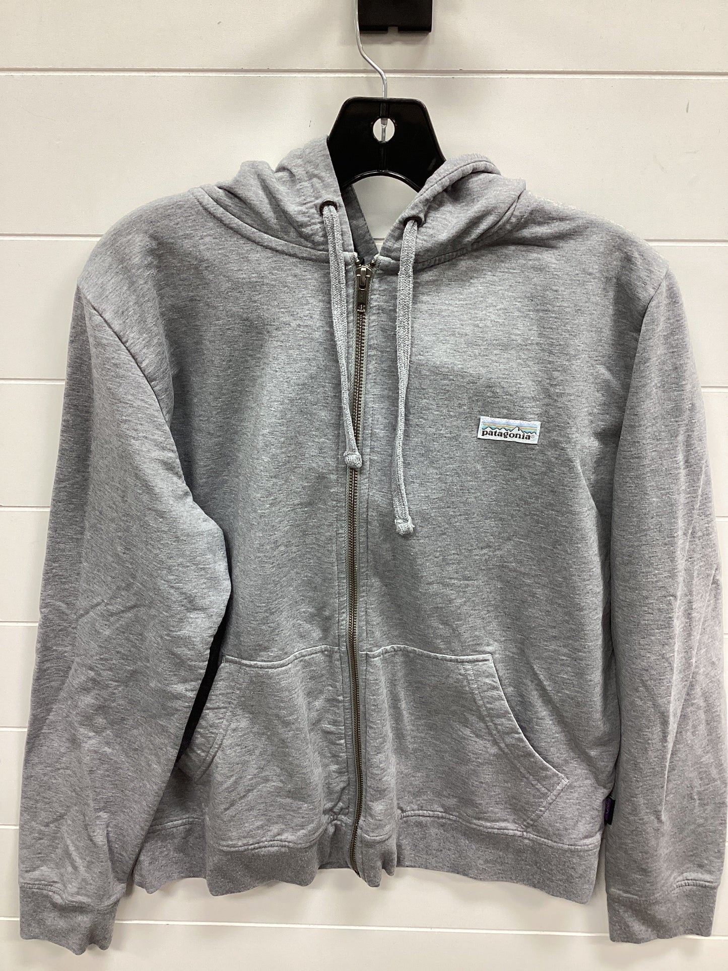 Athletic Jacket By Patagonia In Grey, Size:L
