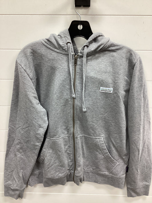 Athletic Jacket By Patagonia In Grey, Size:L