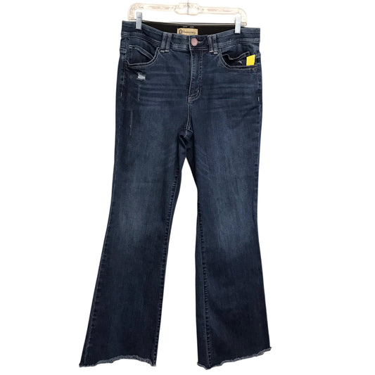 Jeans Wide Leg By Democracy In Blue Denim, Size:12