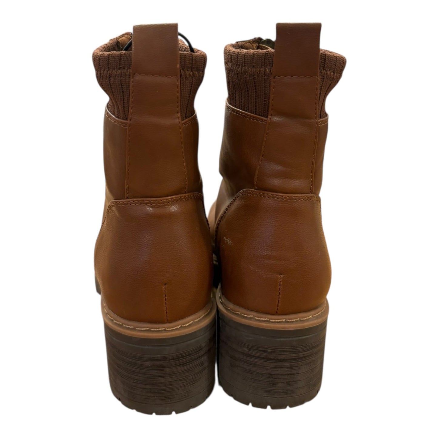 Boots Ankle Heels By Bare Traps In Brown, Size:6.5