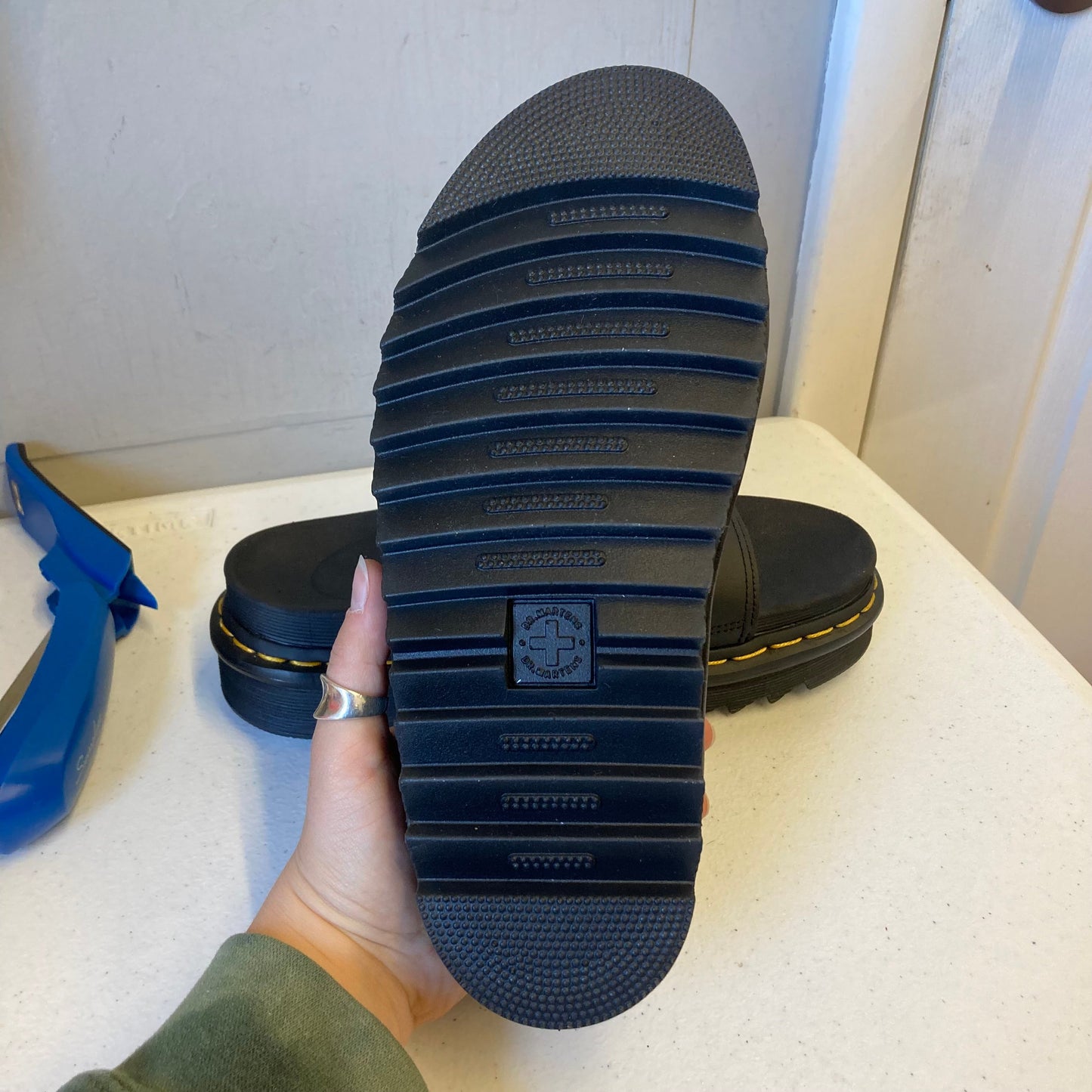 Sandals Flats By Dr Martens In Black, Size:7