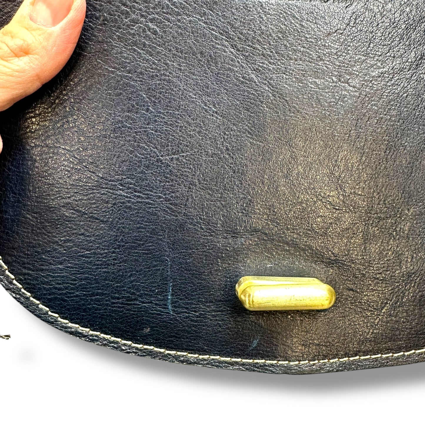 Firenze Saddle Bag Leather Crossbody By Floto, Size: Small