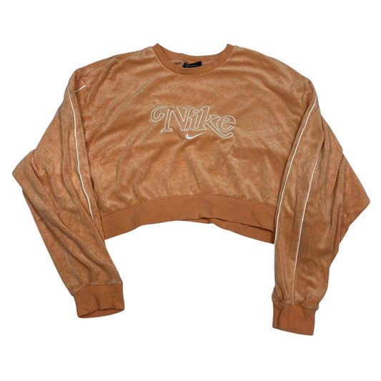Athletic Sweatshirt Crewneck By Nike Apparel In Orange, Size:M