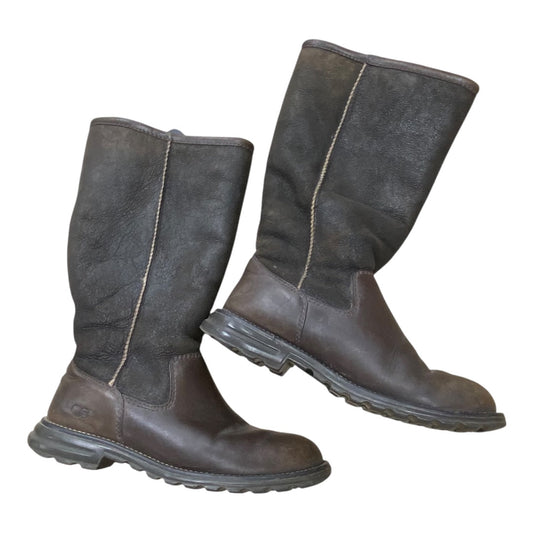 Boots Designer By Ugg In Brown, Size:8