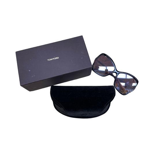 Sunglasses Luxury Designer By Tom Ford In Black, Size: