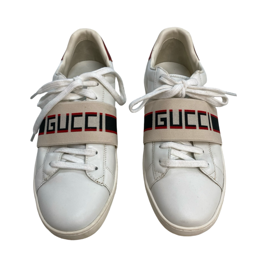 Shoes Luxury Designer By Gucci In Multi, Size:9.5