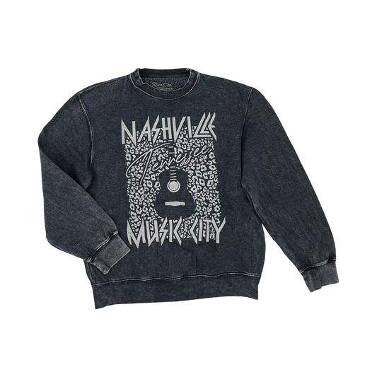 Sweatshirt Crewneck By Clothes Mentor In Grey, Size:M