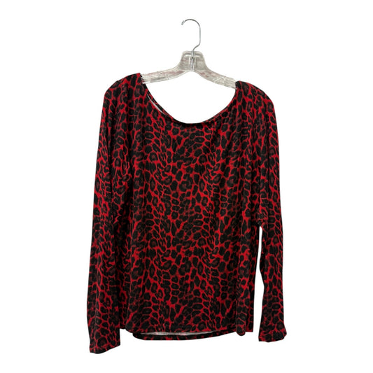 Top Ls By Cato In Red, Size:Xl