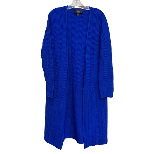 Cardigan Luxury Designer By St John Collection In Blue, Size:M