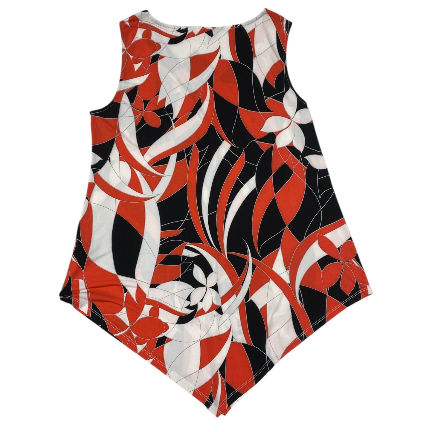 Tunic Sleeveless By Avenue In Black & Red, Size:20