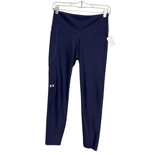 Athletic Leggings By Under Armour In Navy, Size:M